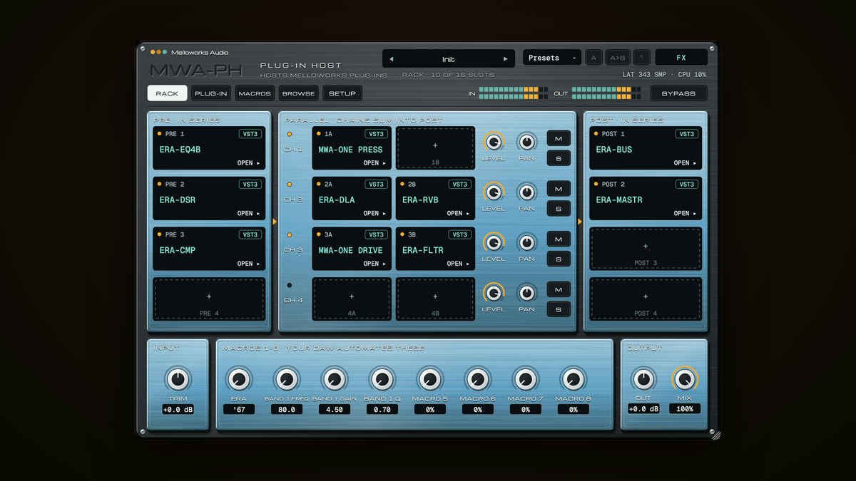 The MWA-PH plug-in host rack